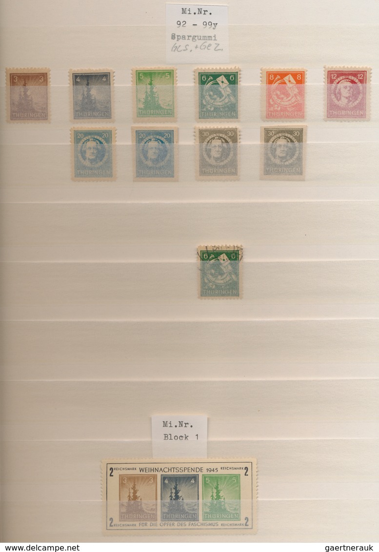 Deutschland Nach 1945: 1945/1980 (ca.), Gehaltvoller Sammlungsbestand In Vier Steckbüchern Mit Schwe - Sammlungen