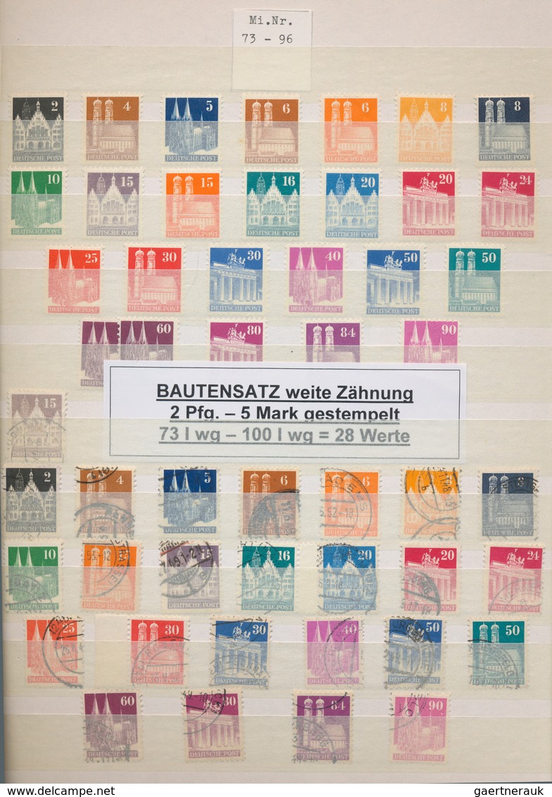 Deutschland nach 1945: 1945/1980 (ca.), gehaltvoller Sammlungsbestand in vier Steckbüchern mit Schwe
