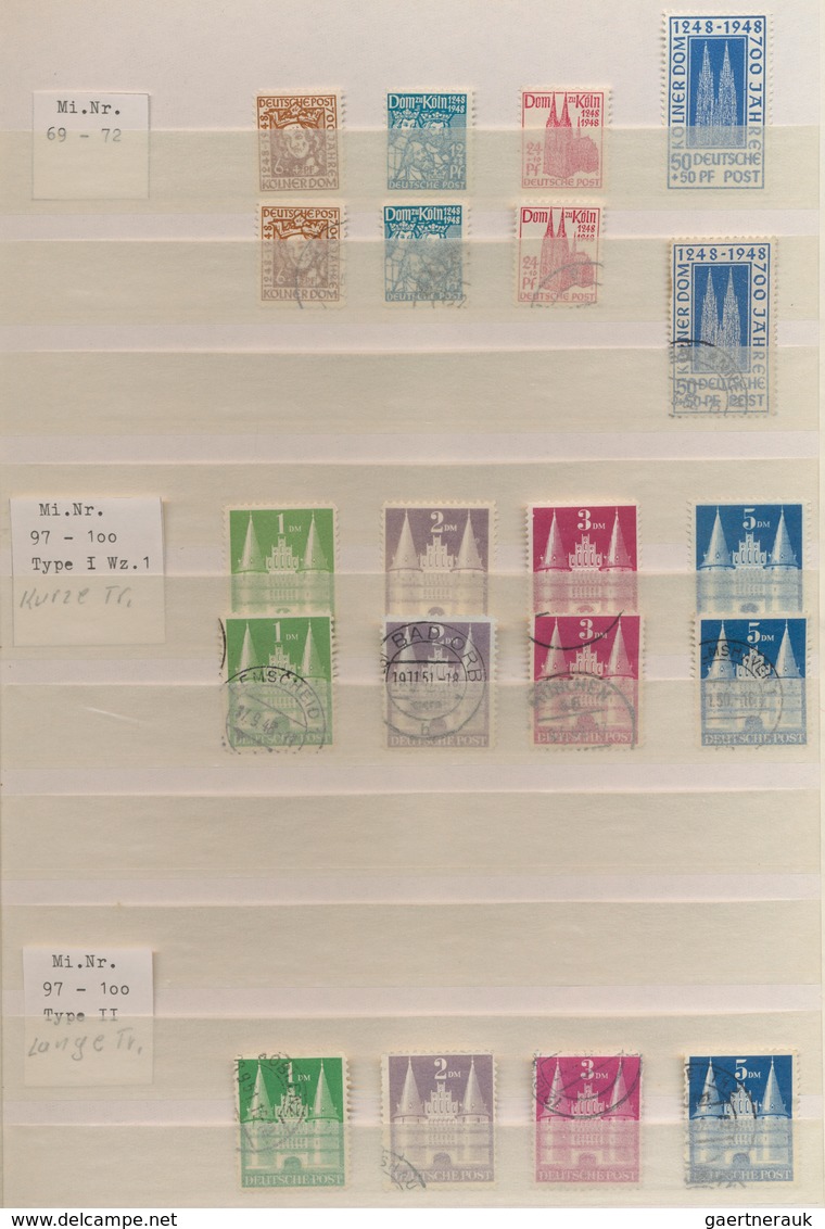 Deutschland nach 1945: 1945/1980 (ca.), gehaltvoller Sammlungsbestand in vier Steckbüchern mit Schwe