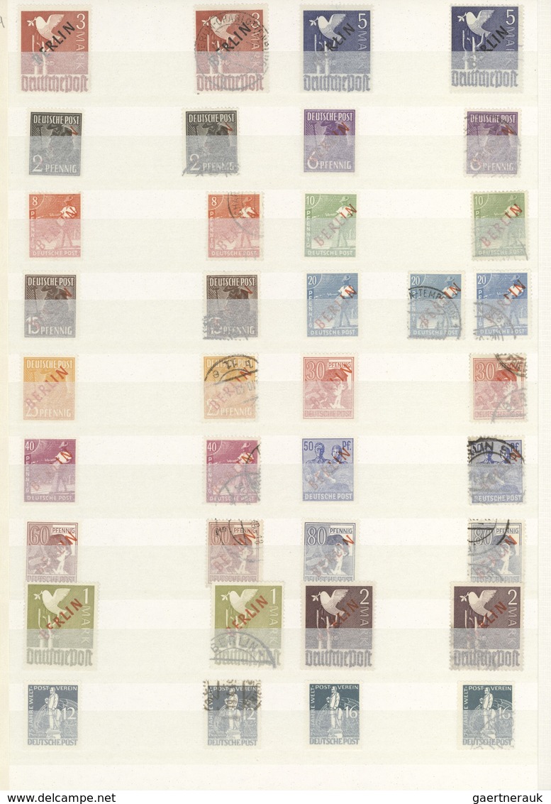Deutschland Nach 1945: 1948/2000, Umfangreicher, Meist Postfrischer Und Gestempelter Sammlungsbestan - Colecciones