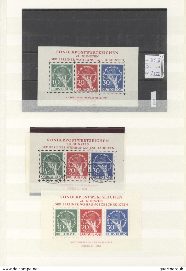 Deutschland Nach 1945: 1948/2000, Umfangreicher, Meist Postfrischer Und Gestempelter Sammlungsbestan - Collezioni