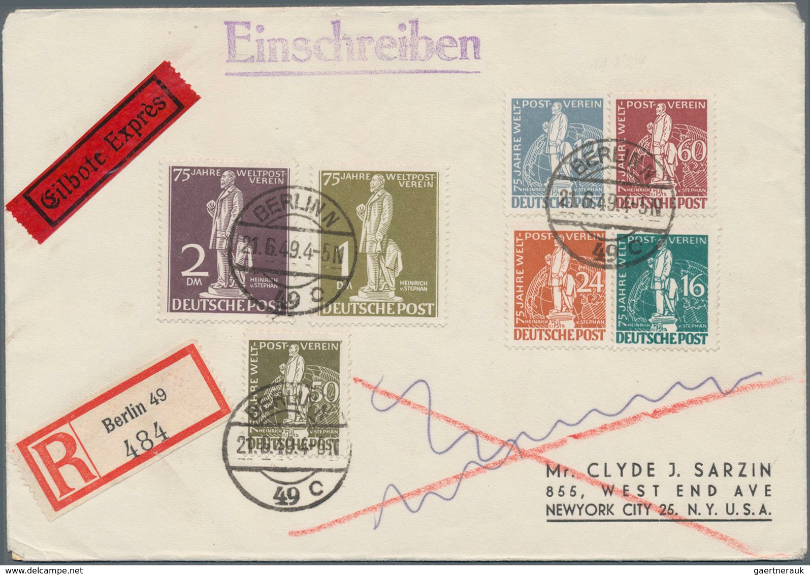 Deutschland Nach 1945: 1949/1954, Berlin/Frz.Zone, Saubere Partie Von Ausschließlich Besseren Stücke - Colecciones
