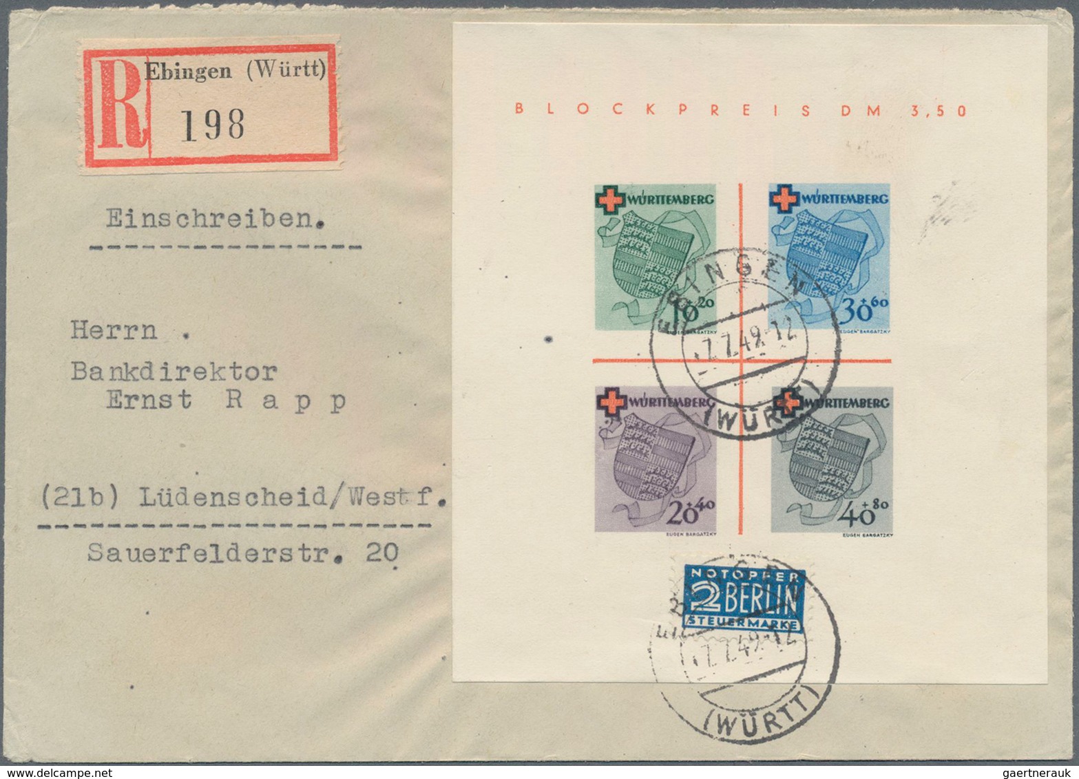 Deutschland Nach 1945: 1949/1954, Berlin/Frz.Zone, Saubere Partie Von Ausschließlich Besseren Stücke - Verzamelingen