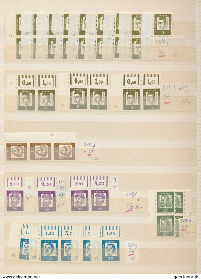 Deutschland Nach 1945: 1955/2001, Meist Postfrische Spezialpartie Mit Schwerpunkt Bei Den Markenheft - Colecciones