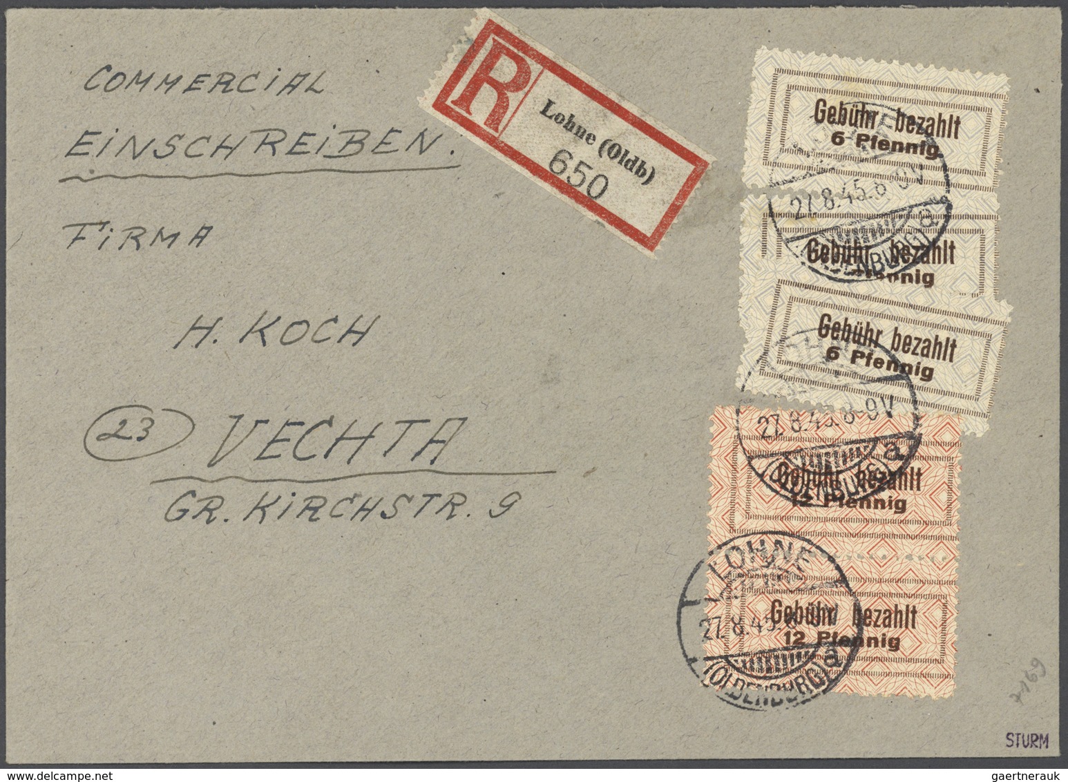 Deutsche Lokalausgaben Ab 1945: 1945, Vordruck-Sammlung, In Teilbereichen Recht Gut Besetzt, Zahlrei - Other & Unclassified