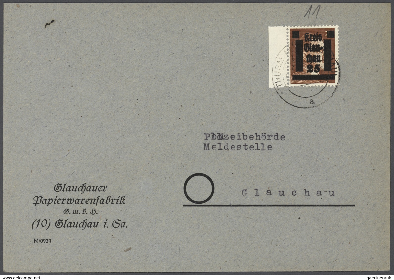 Deutsche Lokalausgaben ab 1945: 1945, Vordruck-Sammlung, in Teilbereichen recht gut besetzt, zahlrei