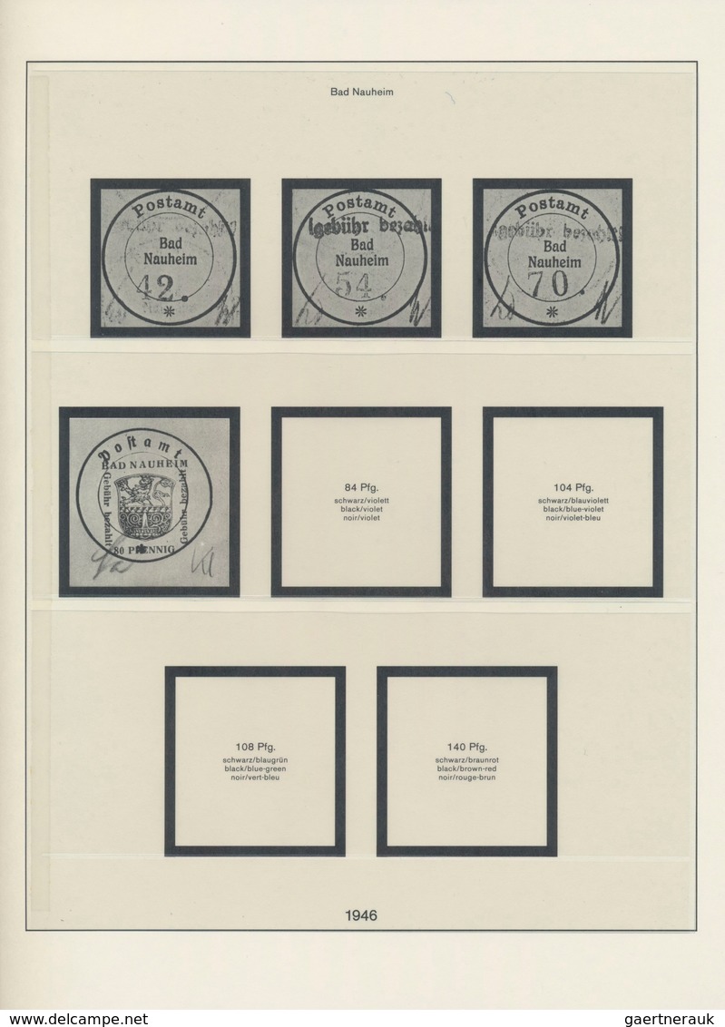 Deutsche Lokalausgaben Ab 1945: 1945/1946, Grundstocksammlung Im Vordruckalbum Mit Marken Und Blocks - Andere & Zonder Classificatie