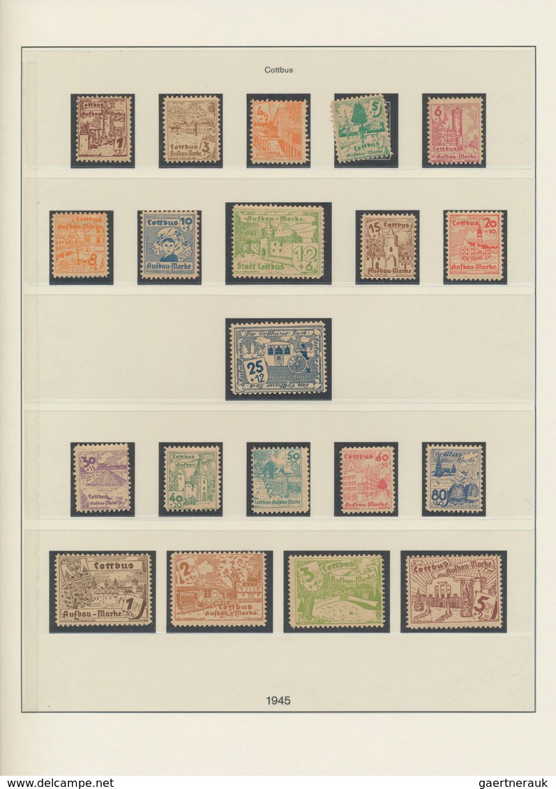 Deutsche Lokalausgaben Ab 1945: 1945/1946, Grundstocksammlung Im Vordruckalbum Mit Marken Und Blocks - Otros & Sin Clasificación