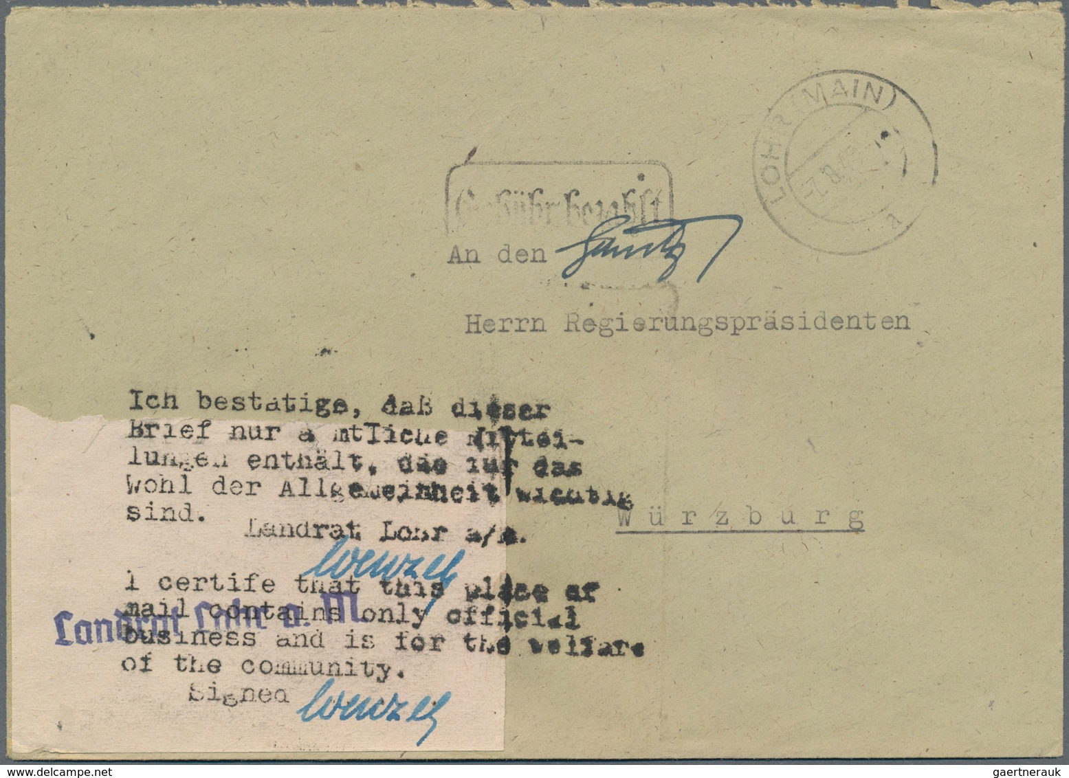 Alliierte Besetzung - Gebühr Bezahlt: 1945/1950 Ca., Reichhaltiger Posten Mit Ca.250 Belegen, Dabei - Other & Unclassified