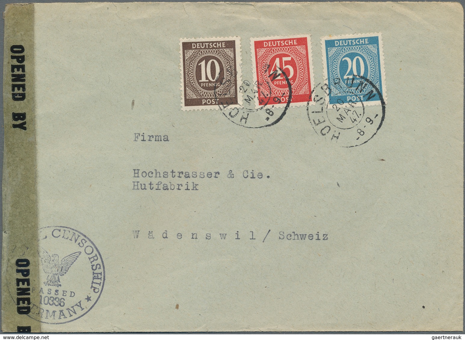 Alliierte Besetzung - Notstempel: 1946/1949, Gehaltvolle Partie Mit 24 Frankierten Bedarfs-Belegen M - Autres & Non Classés