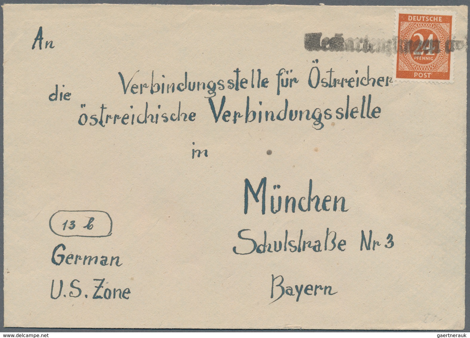 Alliierte Besetzung - Notstempel: Bizone: 1946/1948, Gehaltvolle Partie Mit Ca.35 Briefen, Karten Un - Andere & Zonder Classificatie