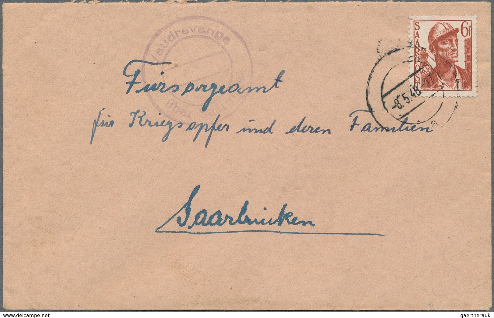 Alliierte Besetzung - Notstempel: Französische Zone: 1946/1948, Interessantes Konvolut Mit 13 Belege - Otros & Sin Clasificación