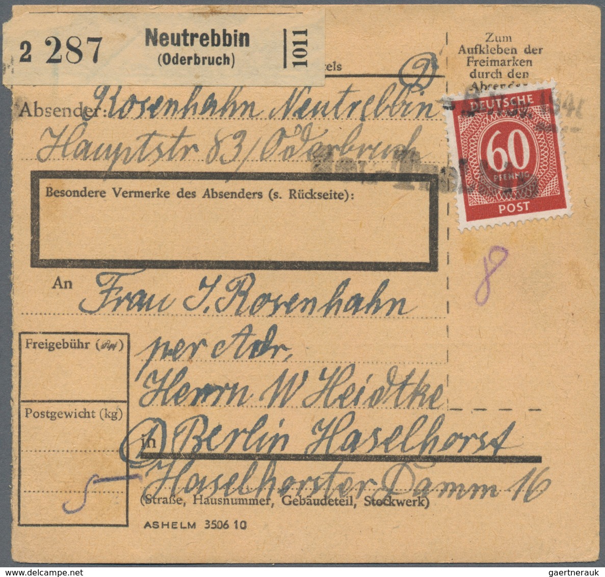 Alliierte Besetzung - Notstempel: Sowjetische Zone: 1945/1948, Gehaltvoller Sammlungsbestand Mit Ca. - Sonstige & Ohne Zuordnung
