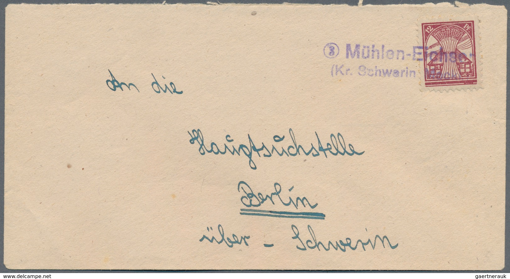 Alliierte Besetzung - Notstempel: Sowjetische Zone: 1945/1948, Gehaltvoller Sammlungsbestand Mit Ca. - Otros & Sin Clasificación