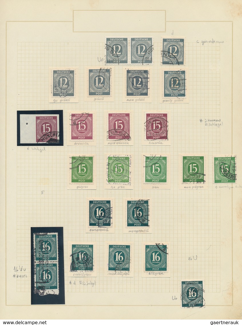 Alliierte Besetzung - Gemeinschaftsausgaben: 1945/48, Spezialsammlung Gestempelt Mit Großem Gewicht - Andere & Zonder Classificatie