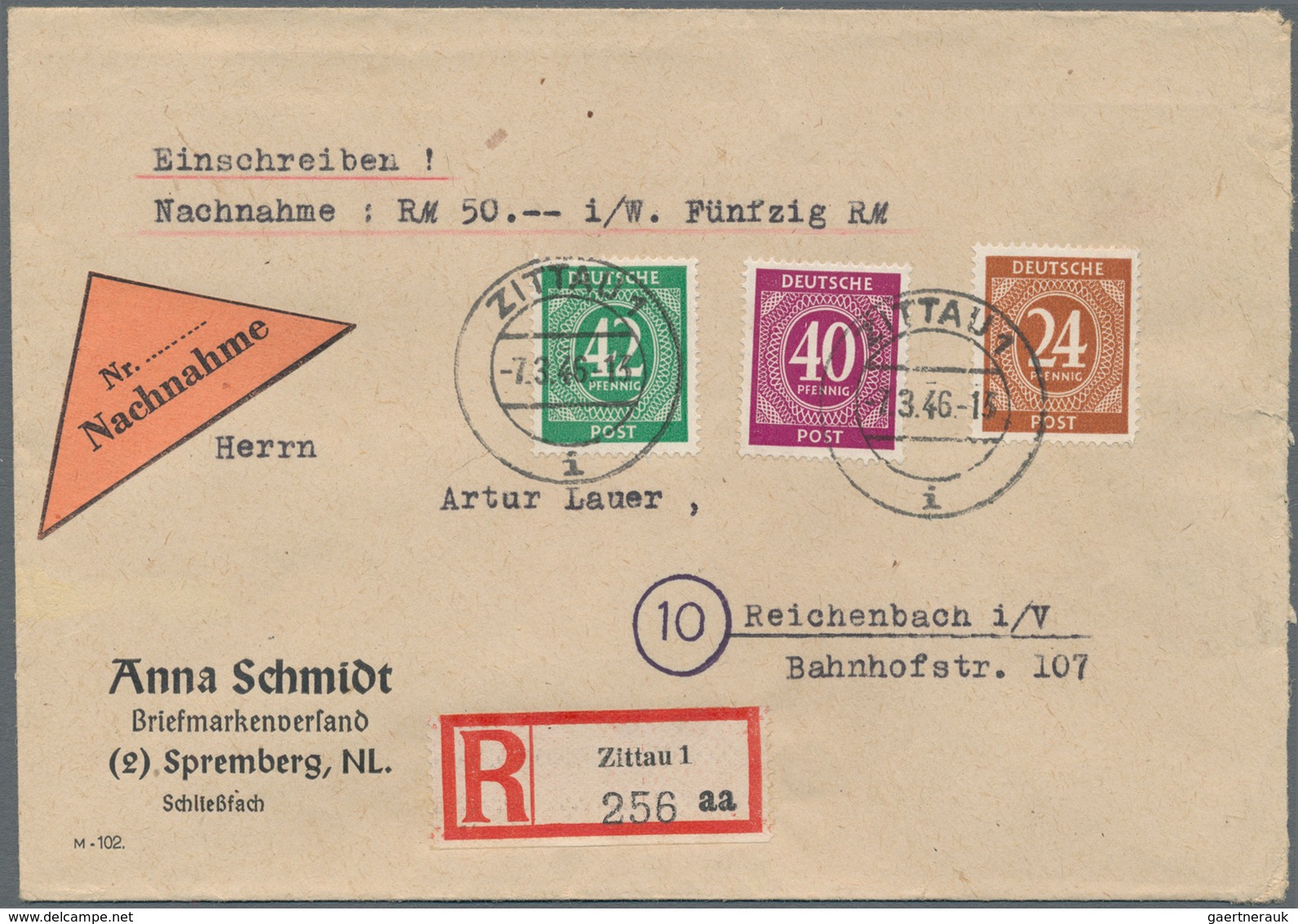 Alliierte Besetzung - Gemeinschaftsausgaben: 1946 - 1947, Sammlung Von über 50 Briefen Mit Interessa - Sonstige & Ohne Zuordnung