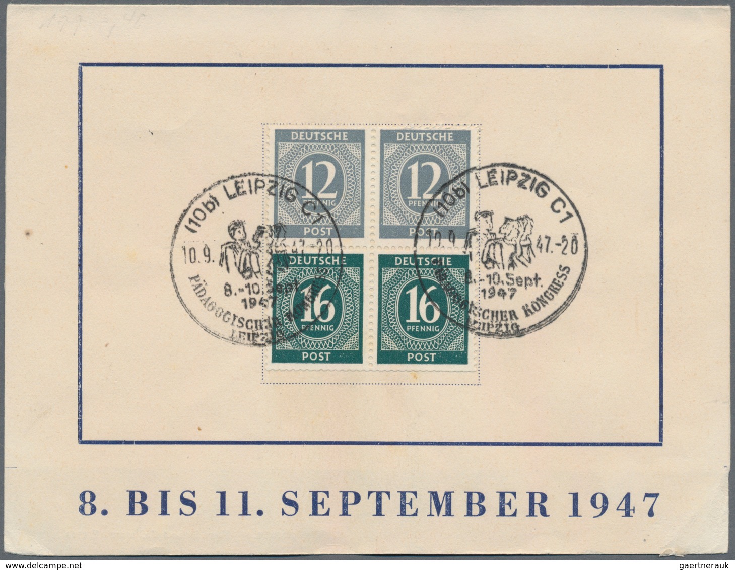 Alliierte Besetzung - Gemeinschaftsausgaben: 1946/1948, Sonderstempel, Partie Von Ca. 280 Sonder-Bel - Sonstige & Ohne Zuordnung