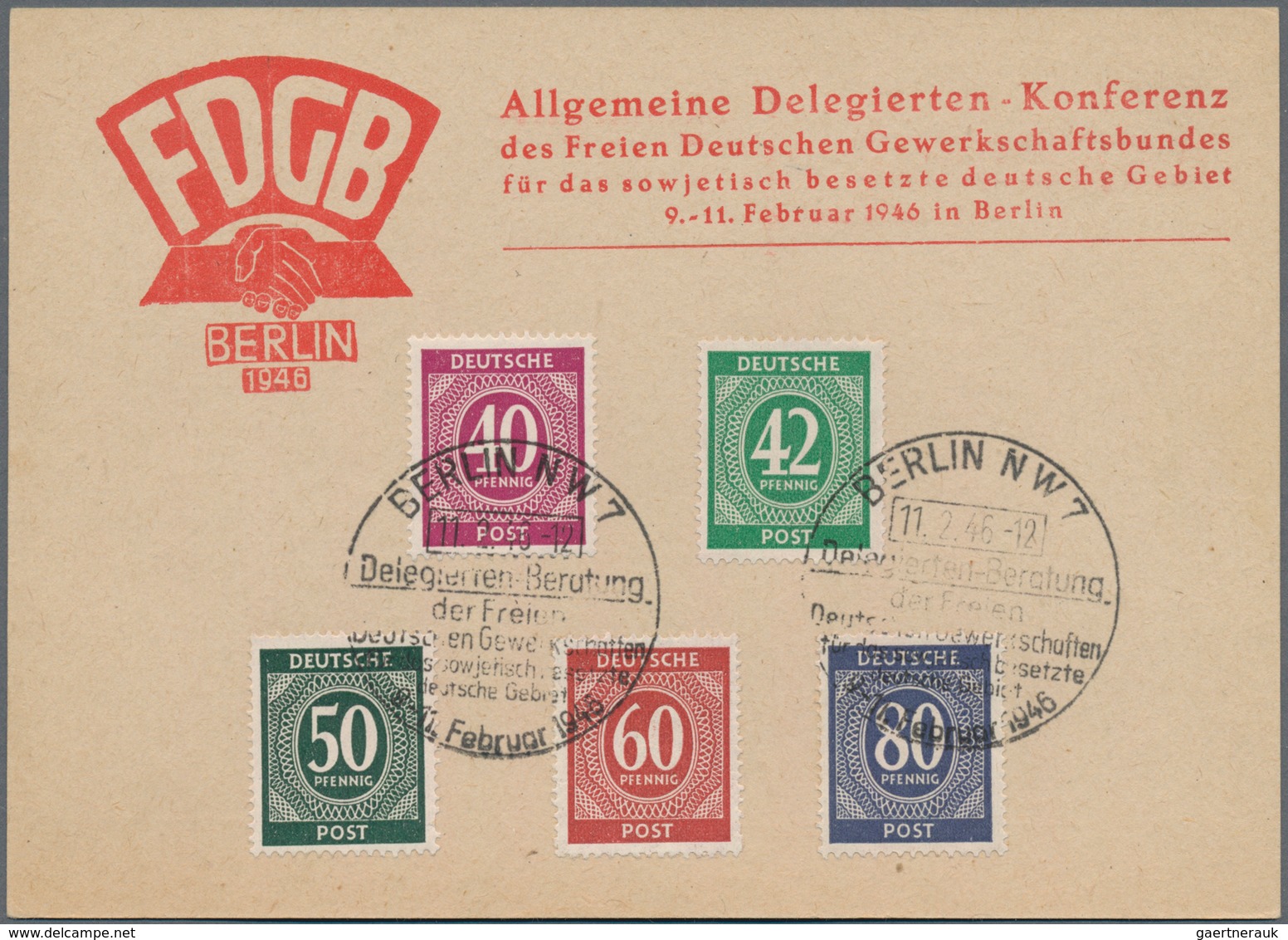 Alliierte Besetzung - Gemeinschaftsausgaben: 1946/1948, Sonderstempel, Partie Von Ca. 280 Sonder-Bel - Sonstige & Ohne Zuordnung