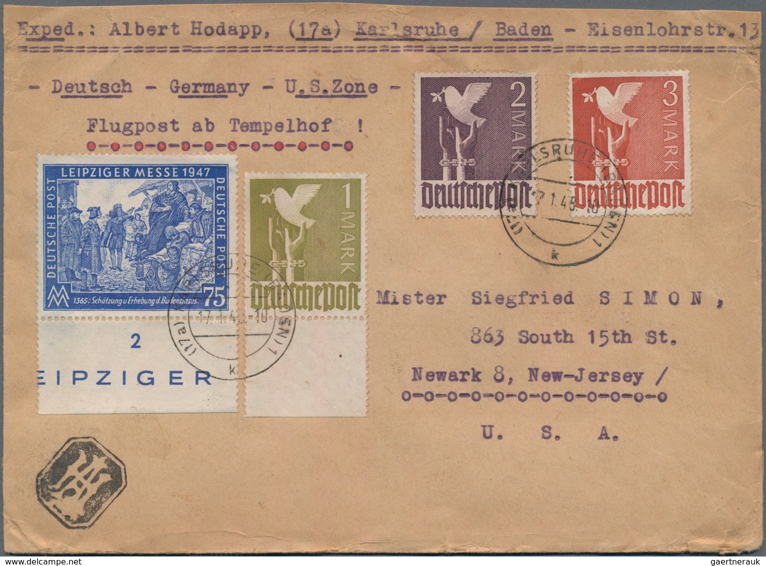 Alliierte Besetzung - Gemeinschaftsausgaben: 1946/1948, Vielseitiger Bestand Von Ca. 420 Briefen, Ka - Sonstige & Ohne Zuordnung