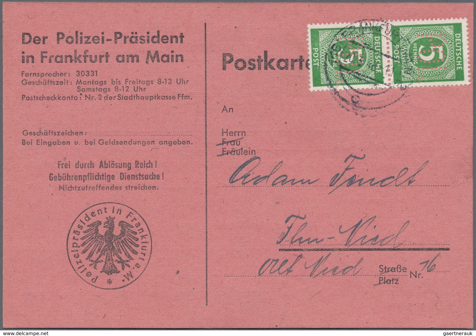 Alliierte Besetzung - Gemeinschaftsausgaben: 1947/1948, Partie Von 50 Briefen Und Karten Mit Frankat - Sonstige & Ohne Zuordnung