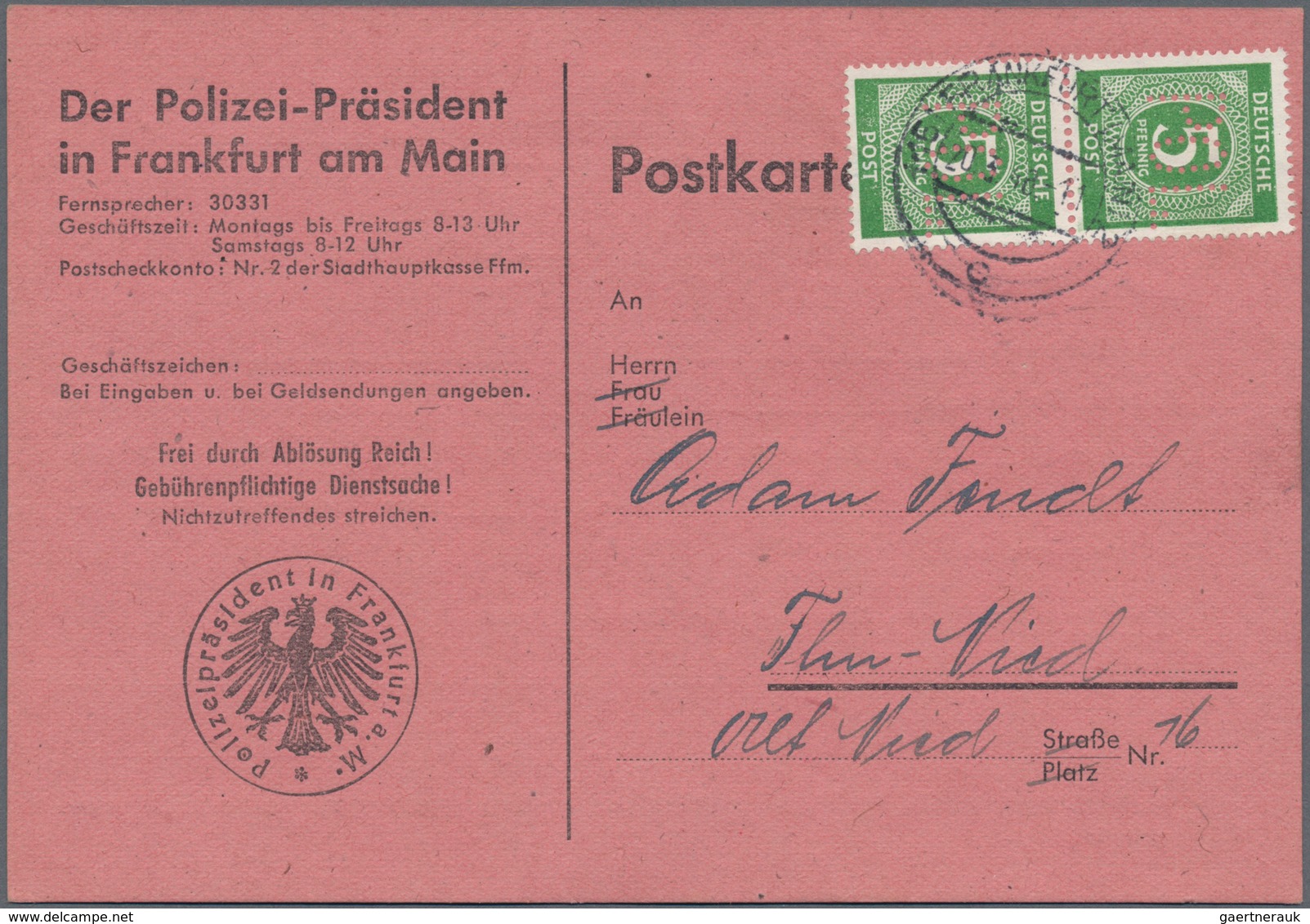 Alliierte Besetzung - Gemeinschaftsausgaben: 1947/1948, Partie Von 50 Briefen Und Karten Mit Frankat - Otros & Sin Clasificación