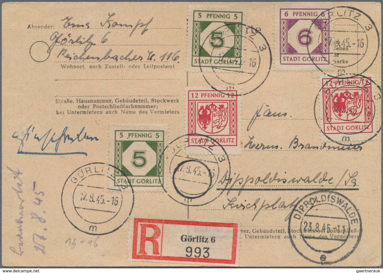 Sowjetische Zone Und DDR: 1945/1970 (ca.), Mehr Als 170 Briefe Und Karten Mit Zahlreichen Einschreib - Colecciones