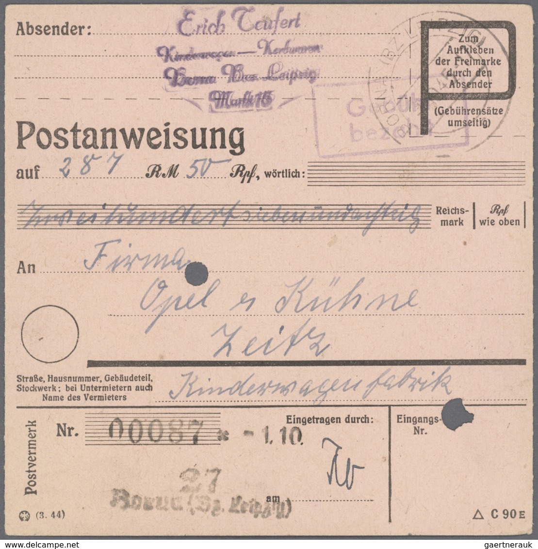 Sowjetische Zone: 1945/1948, Barfrankaturen, Sammlungsposten Mit Einigen Hundert Briefen Und Karten, - Otros & Sin Clasificación