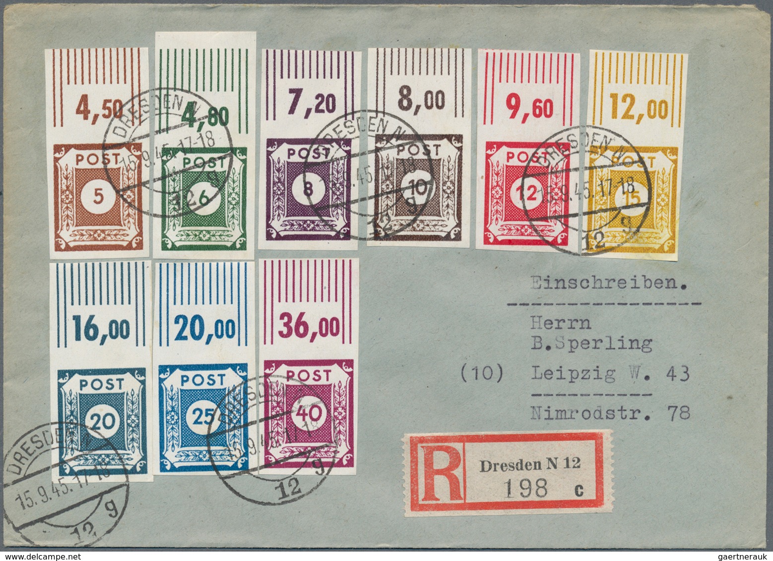 Sowjetische Zone: 1945/1949, Interessanter Posten Mit Ca.70 Belegen In Briefealbum, Dabei Bessere Be - Andere & Zonder Classificatie