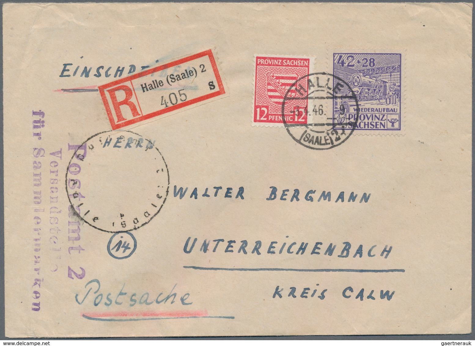 Sowjetische Zone: 1945/1950, Partie Von Ca. 237 Briefen, Karten Und Ganzsachen, Dabei Philatelistisc - Andere & Zonder Classificatie