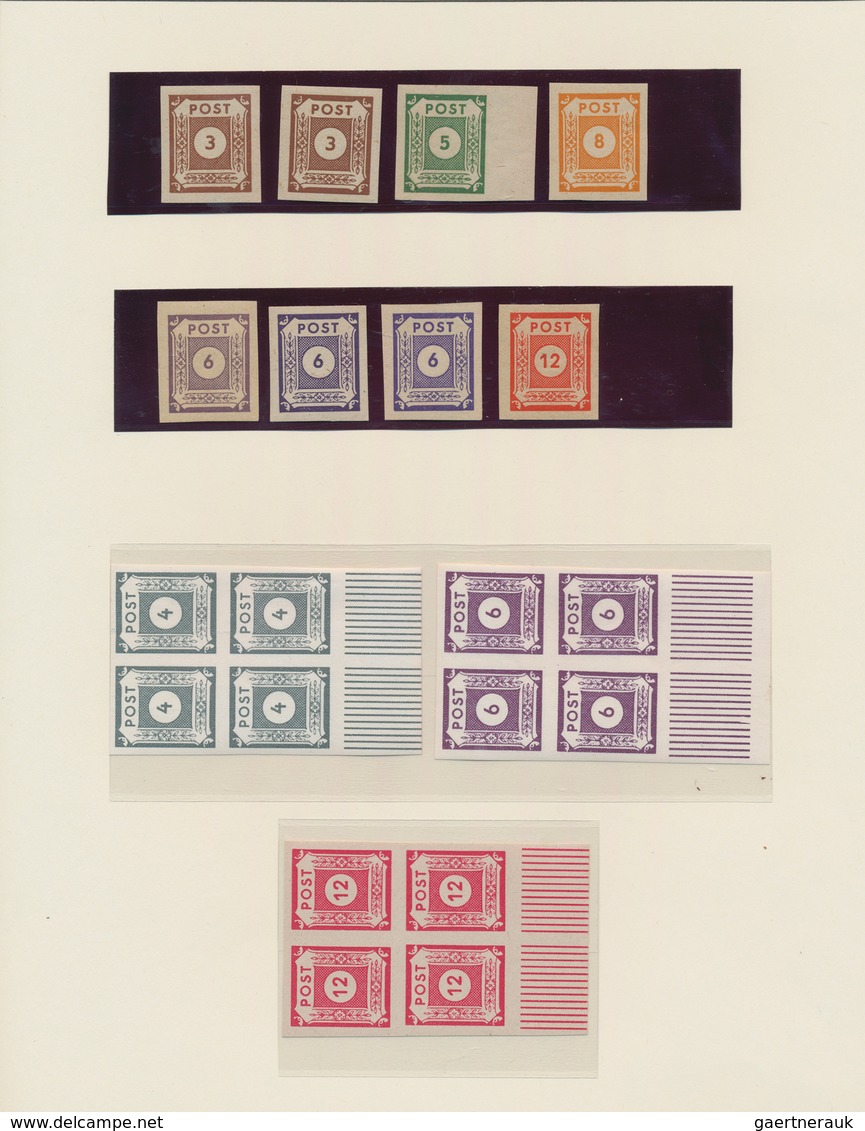 Sowjetische Zone - Ost-Sachsen: 1945/1946, spezialisierte postfrische Sammlung auf Schaubek-Blättern