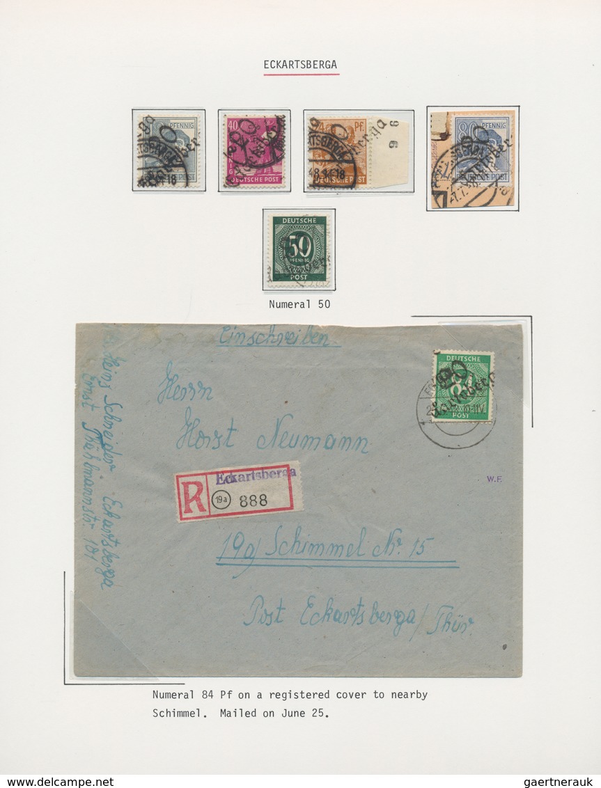 Sowjetische Zone - Bezirkshandstempel - IV - Bez. 20 (Halle): 1948, Sehr Umfangreiche Und Saubere Sa - Other & Unclassified