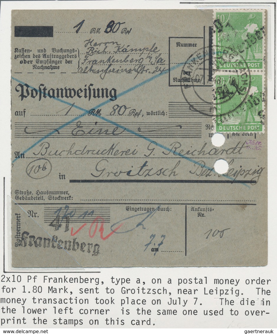 Sowjetische Zone - Bezirkshandstempel - X - Bez. 41 (Chemnitz): 1948, Sammlung Von 58 Briefen Des Be - Otros & Sin Clasificación