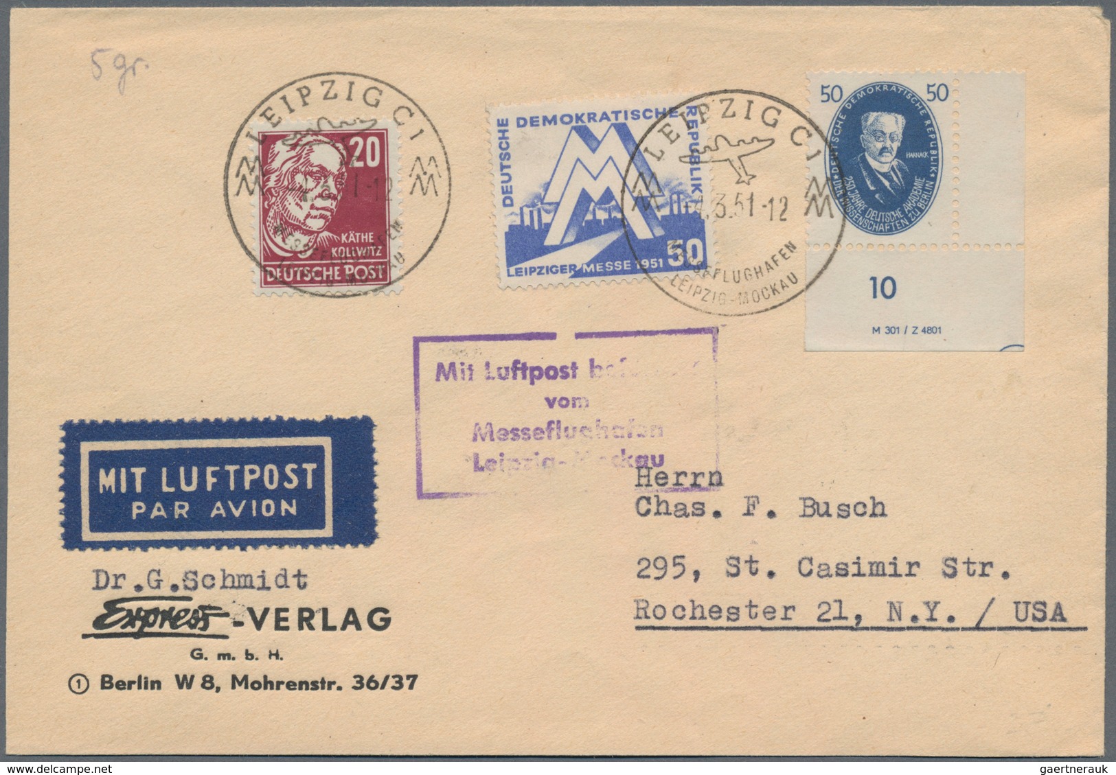 DDR: 1948/1990, Vielseitige Partie Von Ca. 420 Briefen Und Karten, Dabei Bessere Fankaturen Der Anfa - Sammlungen