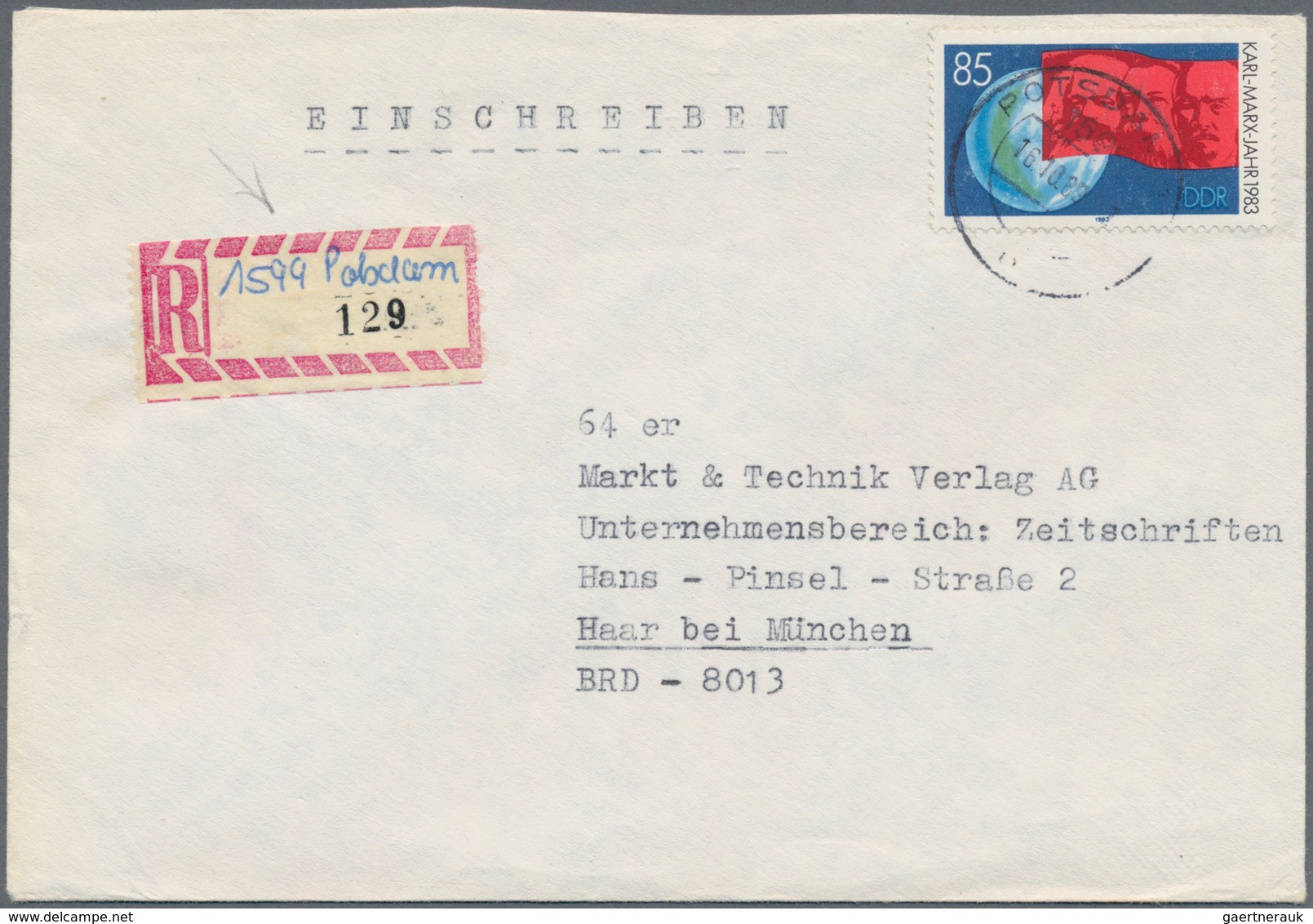 DDR: 1948/1990, vielseitige Partie von ca. 420 Briefen und Karten, dabei bessere Fankaturen der Anfa