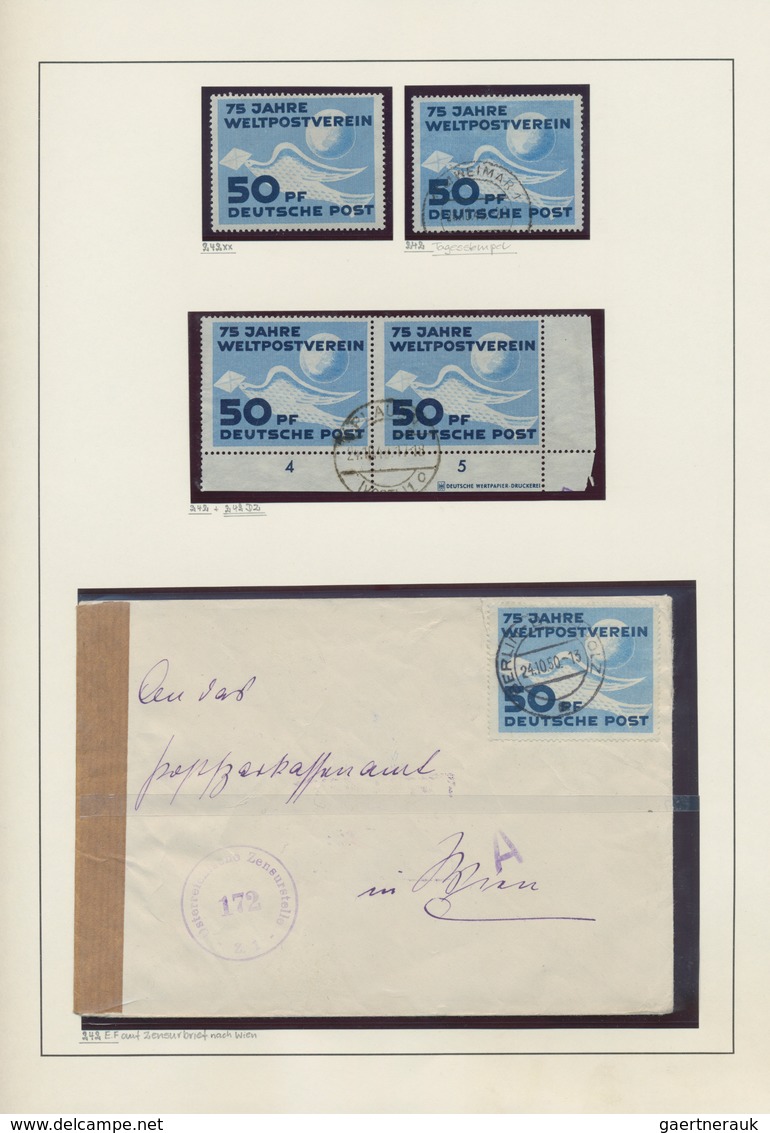 DDR: 1949/1990, Außergewöhnliche Sammlung In Neun Ringalben Sehr Individuell Und Lebhaft Gesammelt M - Collections