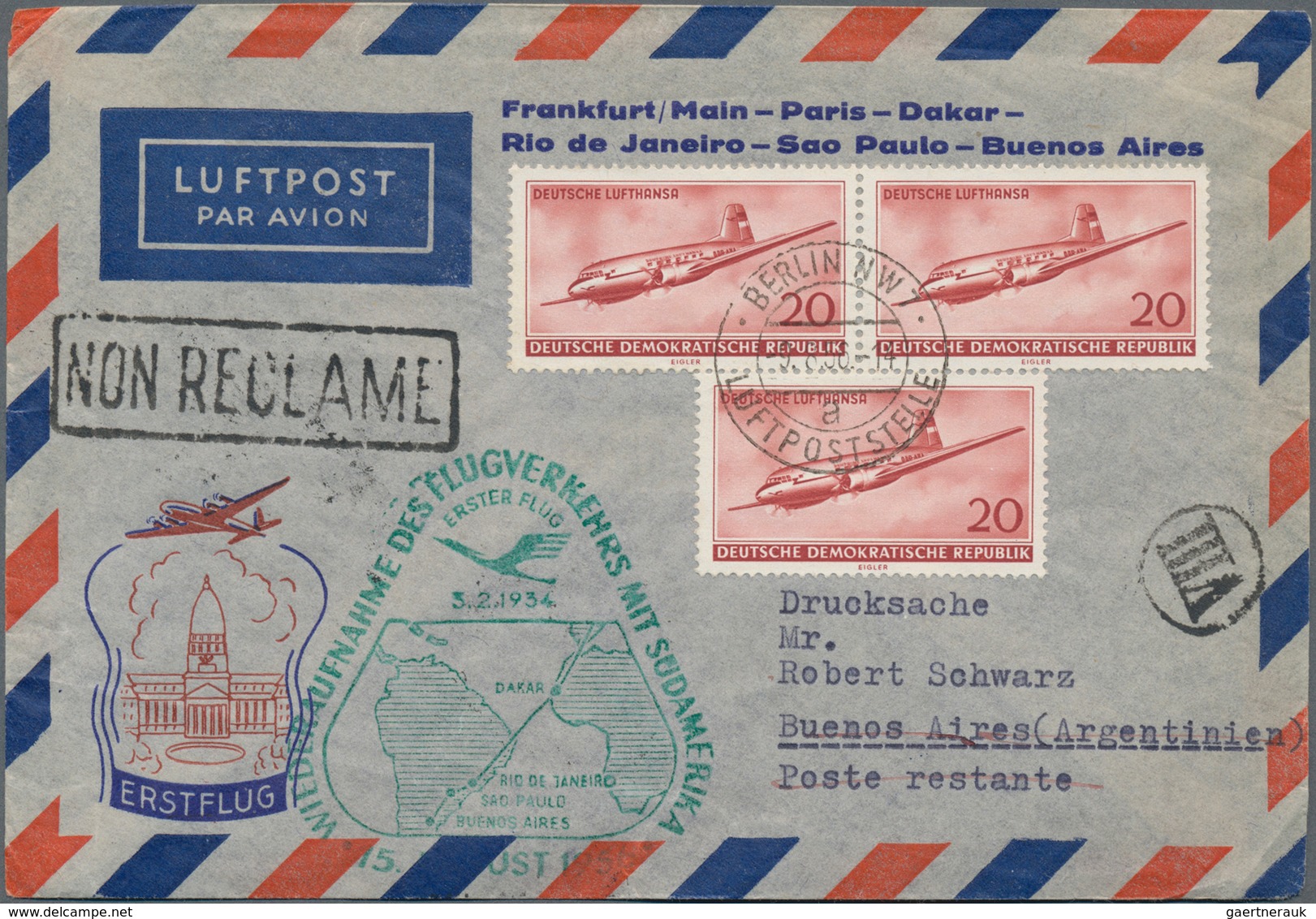 DDR: 1949/90 Ca. 400 Briefe, Drucksachen Und Ansichtskarten Aus Dem Täglichen Bedarf, Dabei Etwas Au - Verzamelingen
