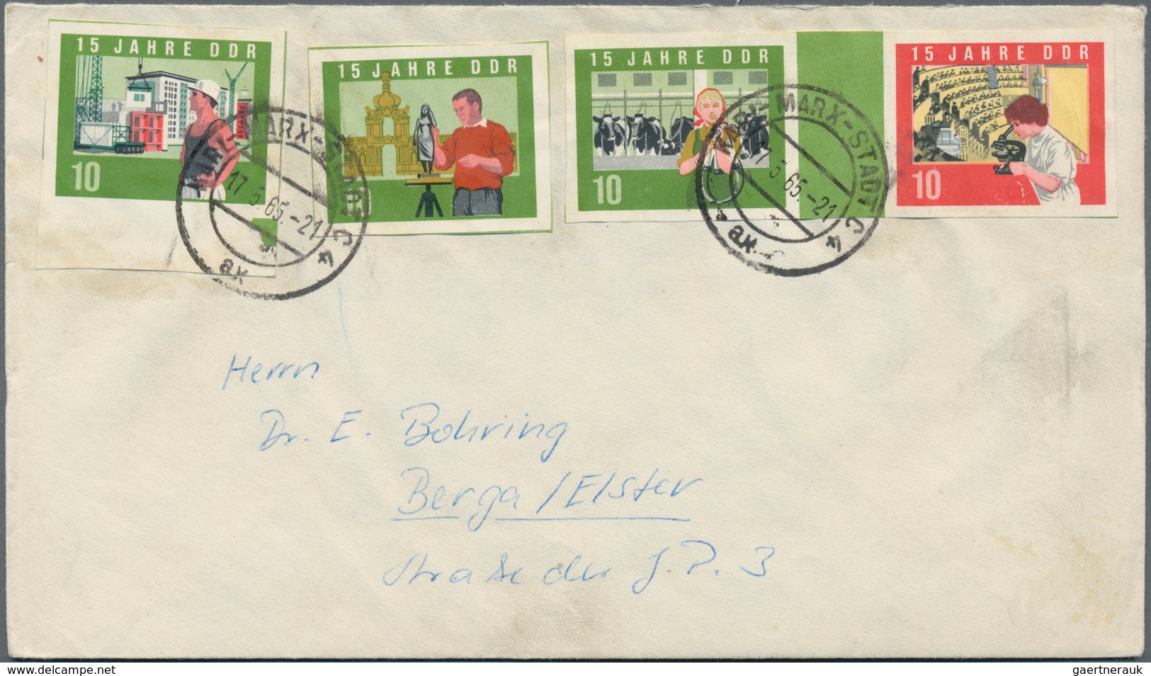 DDR: 1949/90 Ein Uriger Und Sehr Vielfältiger Posten Von Ca. 450 Belegen, Briefen, Karten Und Ganzsa - Collections