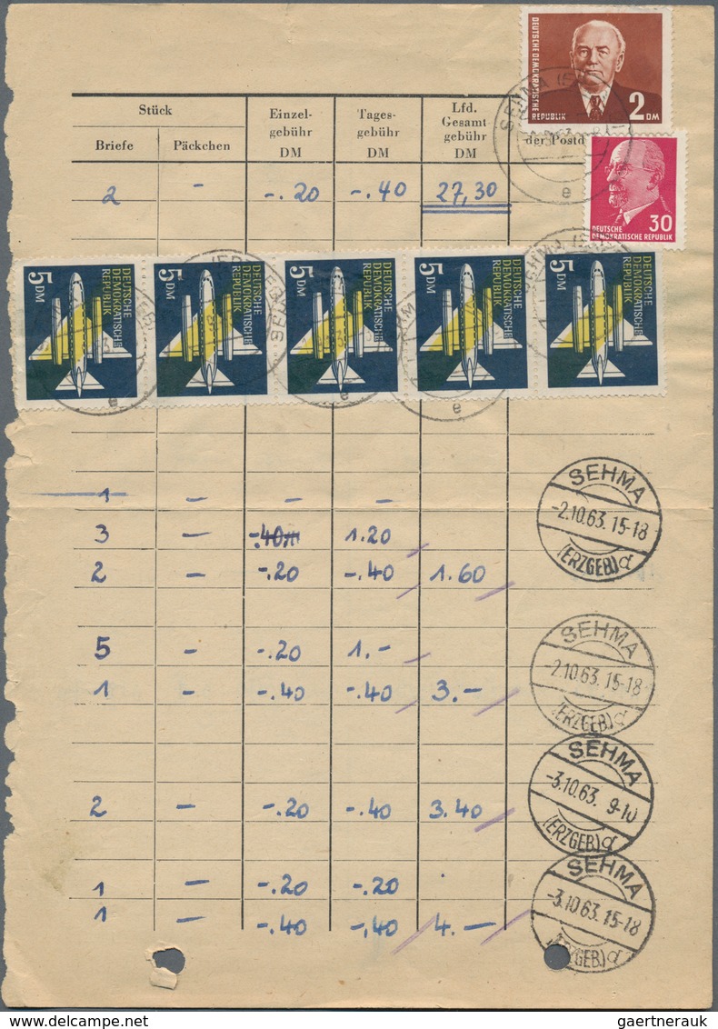 DDR: 1949/90 Ein Uriger Und Sehr Vielfältiger Posten Von Ca. 450 Belegen, Briefen, Karten Und Ganzsa - Collections