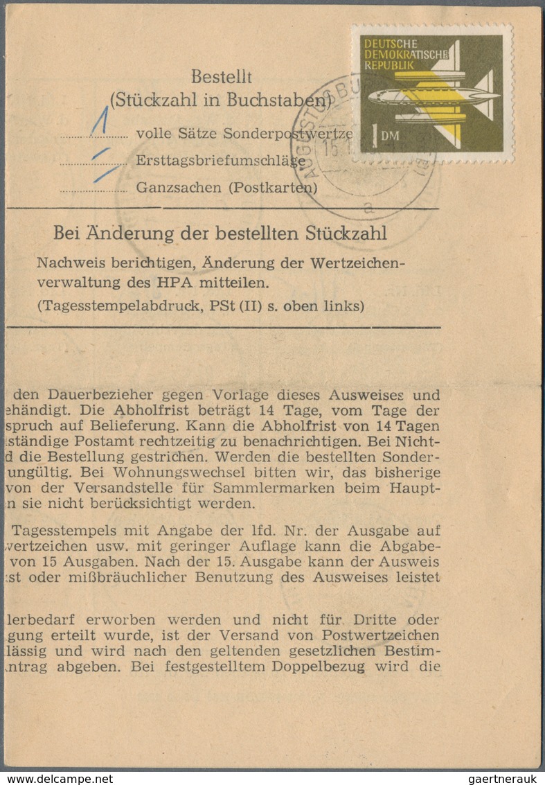 DDR: 1951/90 Ca. 40 Belege, Briefe, Einschreiben, Eilpost, Bahnpost, Dienstpost, ZKD, Einmal Eine Mi - Verzamelingen