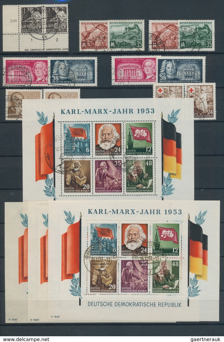 DDR: 1959/1990, sauber rundgestempelter Sammlungsbestand in sieben Steckbüchern sortiert, durchgehen
