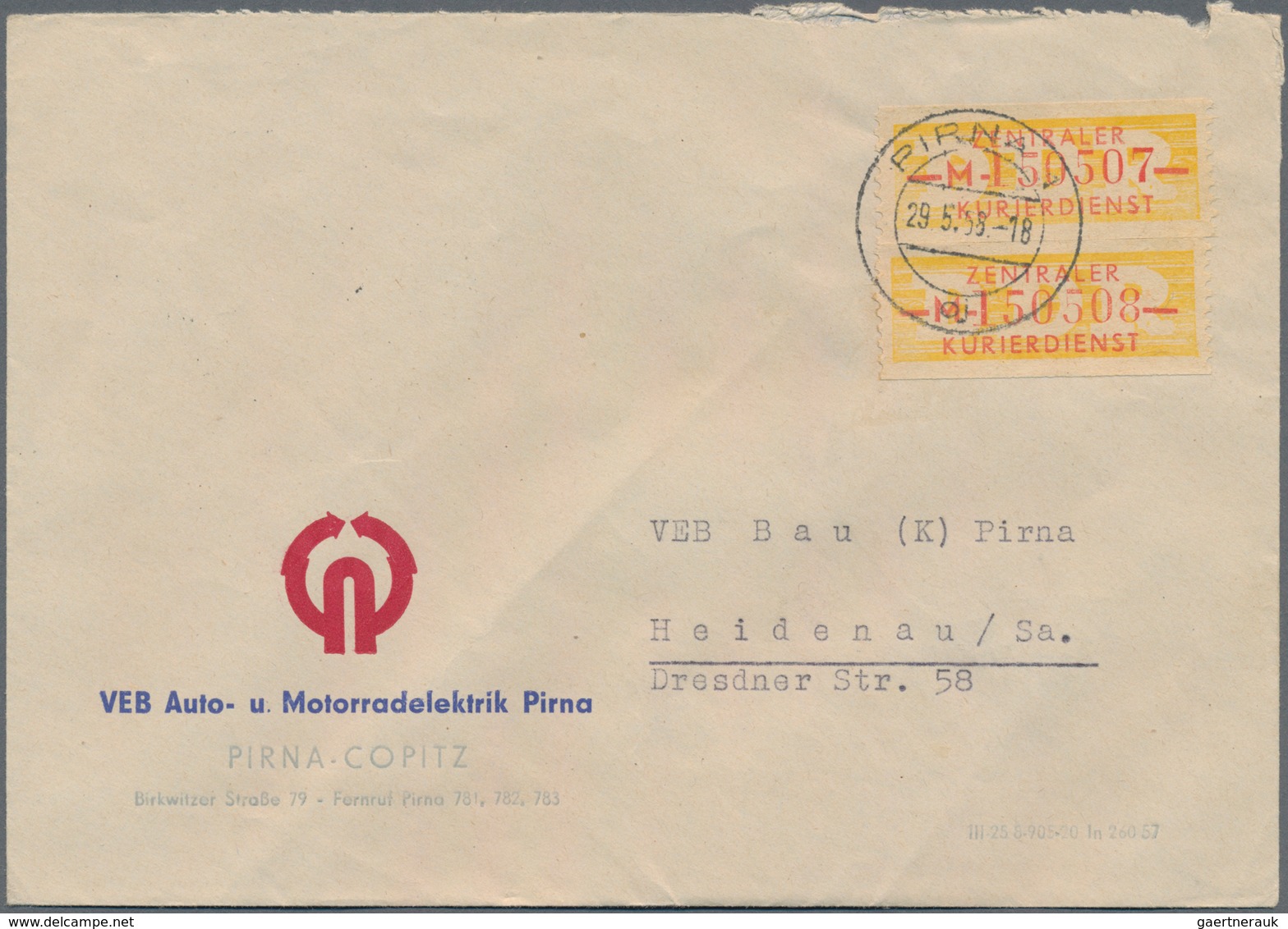 DDR - Dienstmarken: 1956/1970, Partie Von Ca. 230 Briefen Mit Frankaturen Dienst A/B/Wertstreifen In - Sonstige & Ohne Zuordnung