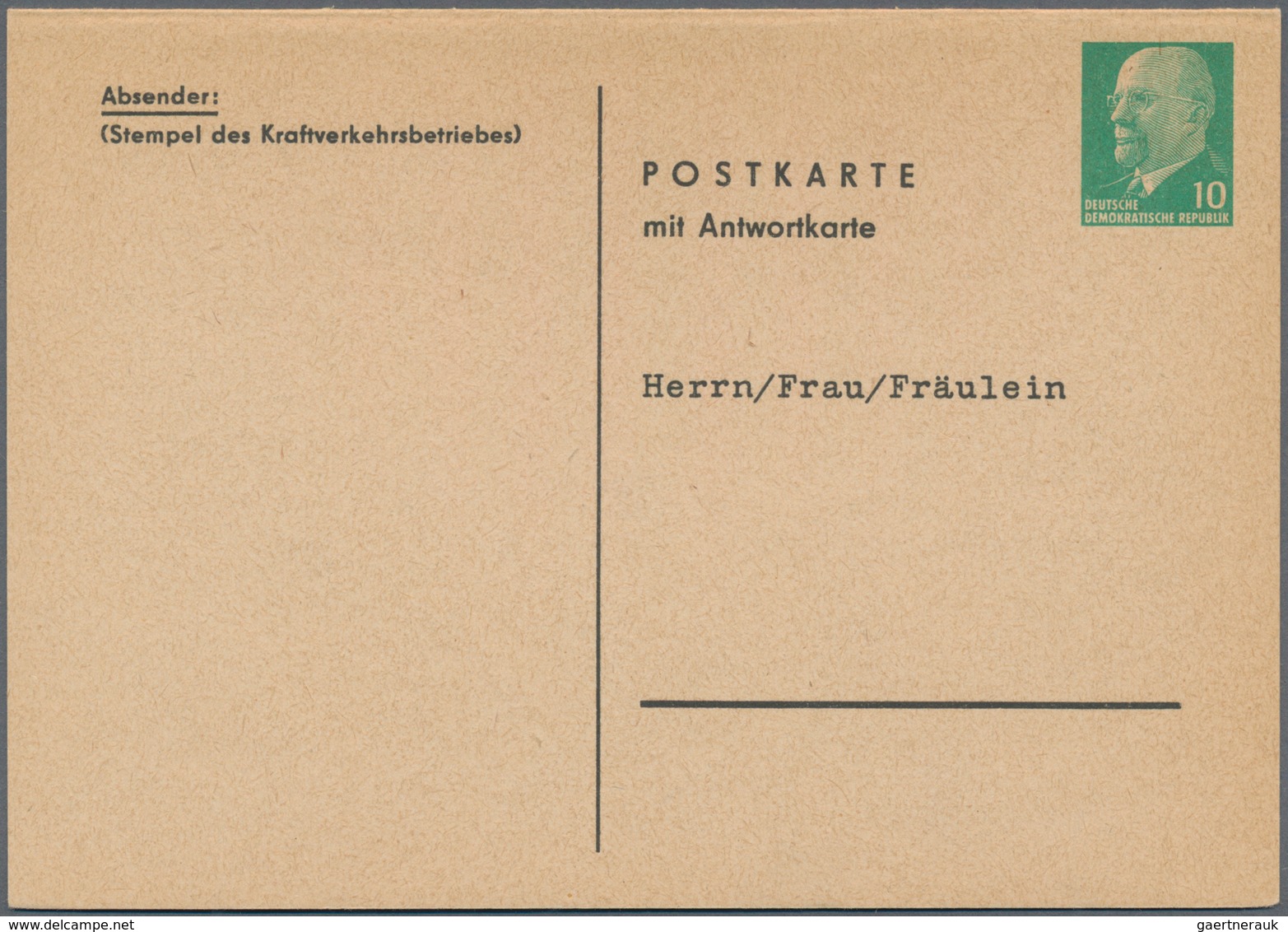 DDR - Ganzsachen: 1949 - 1991, Sammlung Von Ca. 382 Fast Ausschließlich Ungebrauchte Privatganzsache - Sonstige & Ohne Zuordnung