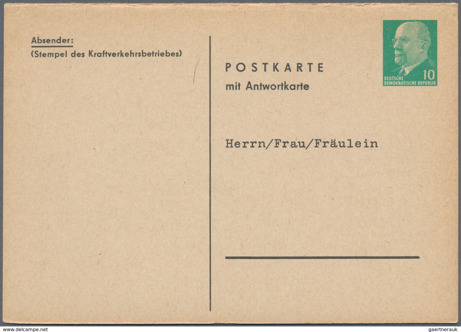 DDR - Ganzsachen: 1949 - 1991, Sammlung Von Ca. 382 Fast Ausschließlich Ungebrauchte Privatganzsache - Sonstige & Ohne Zuordnung