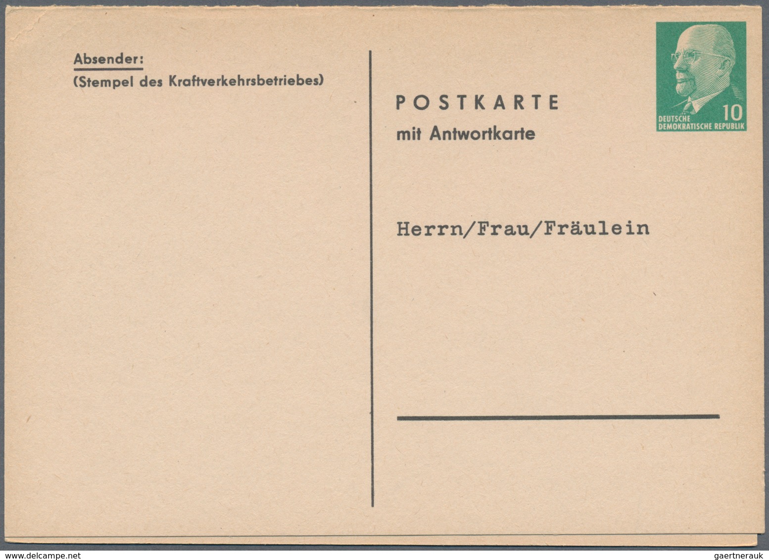 DDR - Ganzsachen: 1949 - 1991, Sammlung Von Ca. 382 Fast Ausschließlich Ungebrauchte Privatganzsache - Andere & Zonder Classificatie