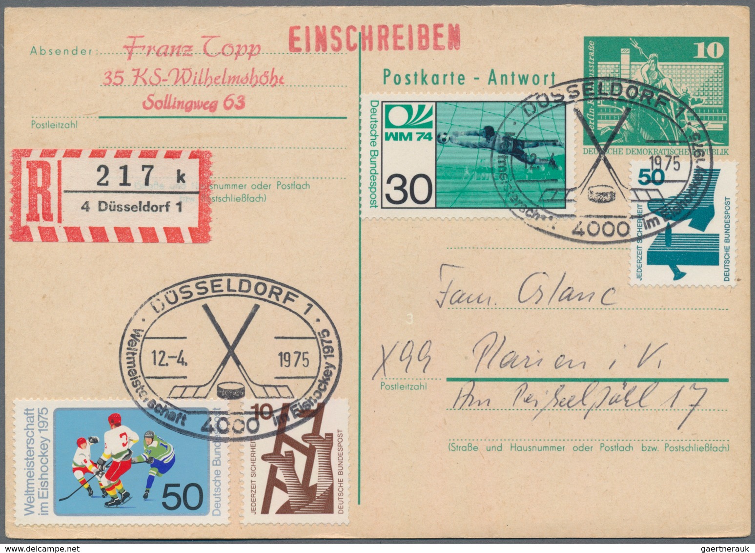 DDR - Ganzsachen: 1949/1991, vielseitiger Bestand von über 630 Ganzsachen mit Karten, Antwortkarten