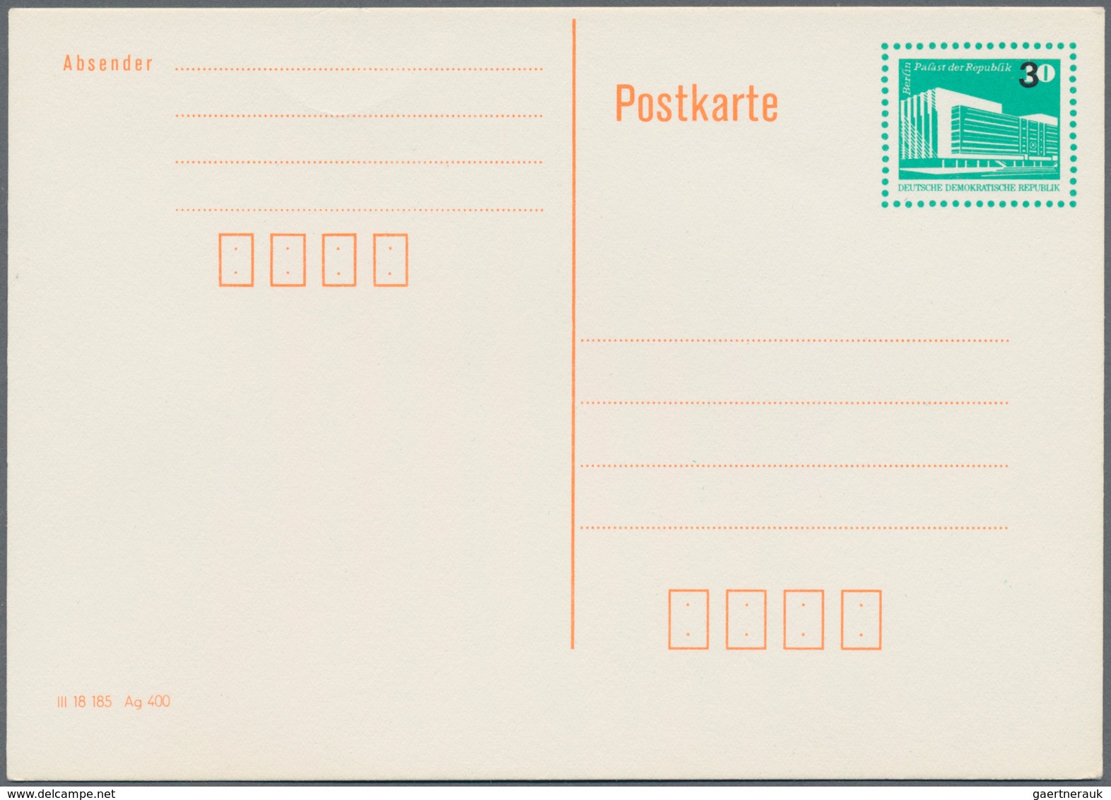 DDR - Ganzsachen: 1949/1991, vielseitiger Bestand von über 630 Ganzsachen mit Karten, Antwortkarten