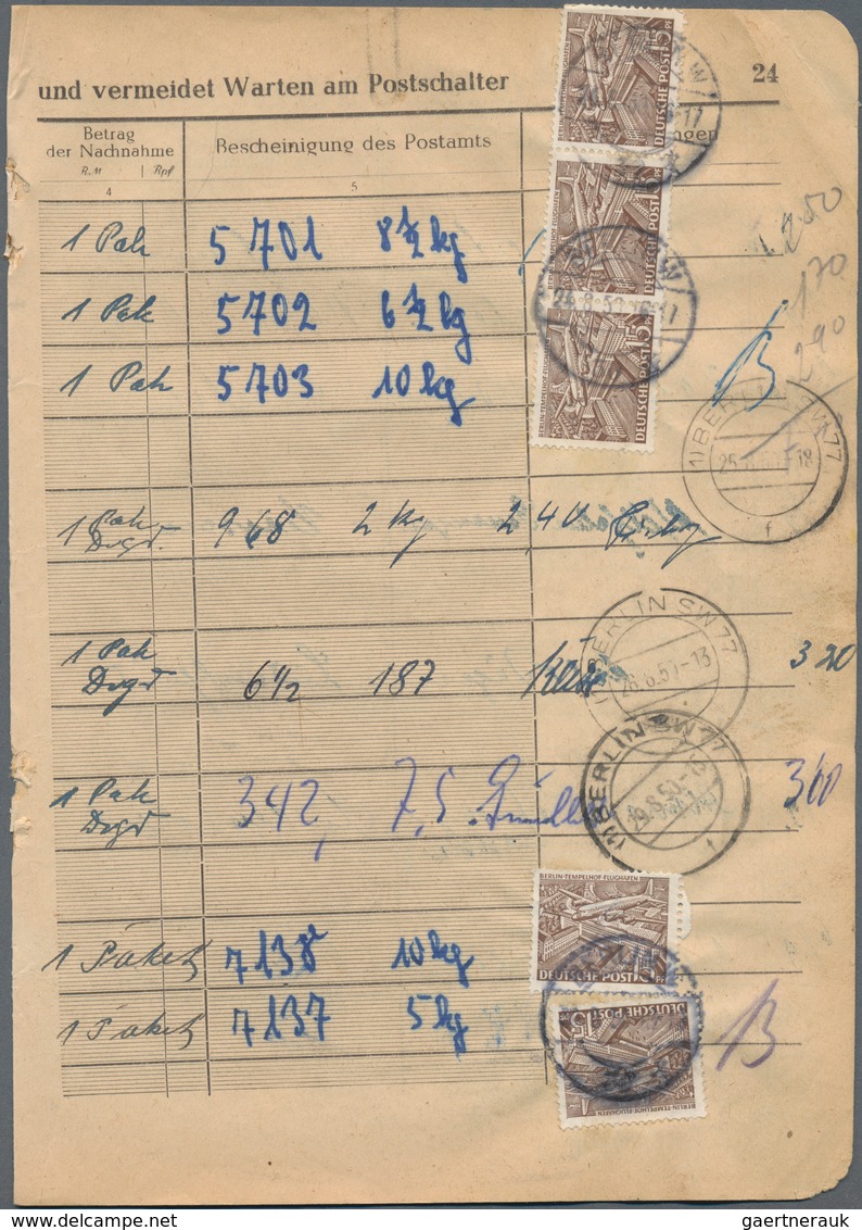 Bundesrepublik Und Berlin: 1945 - 1982, Posten Von über 400 Belegen Mit Einschreiben, Mischfrankatur - Verzamelingen