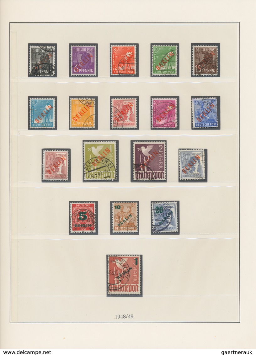 Bundesrepublik Und Berlin: 1948/2001, Sammlungsbestand In Neun Alben (meist Falzlos-Vordrucke Lindne - Verzamelingen
