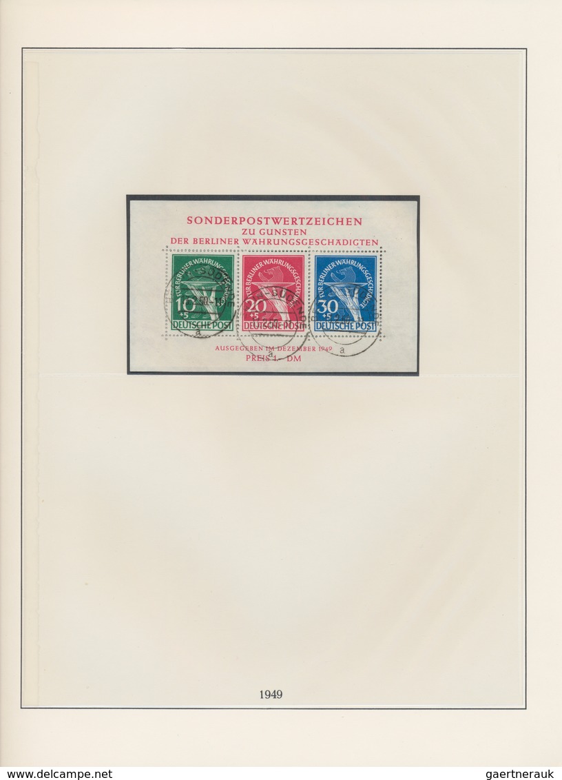 Bundesrepublik Und Berlin: 1948/2001, Sammlungsbestand In Neun Alben (meist Falzlos-Vordrucke Lindne - Verzamelingen