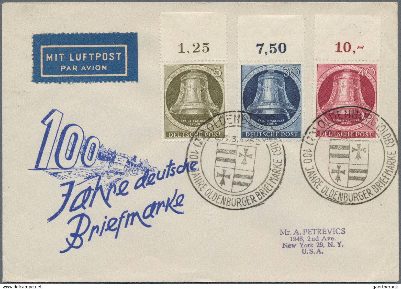 Berlin: 1850/1992 (ca.), Fast Nur Bis 1955, Vielseitige Partie Von Ca. 155 Belegen, Dabei Dt.Reich-V - Briefe U. Dokumente